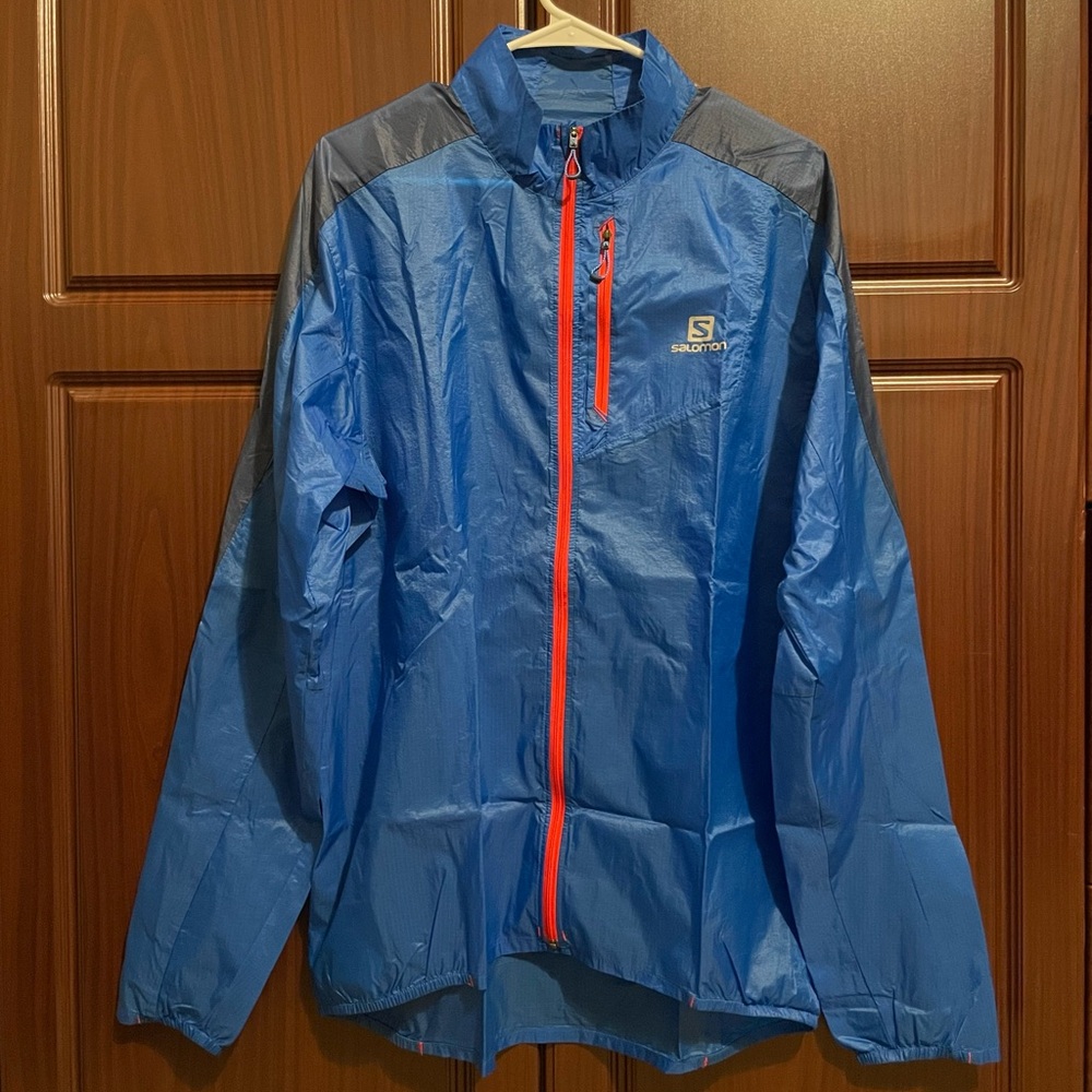 Salomon Men's Blue Windbreaker Jacket